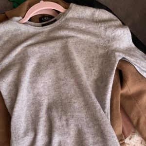 grey wool cashmere sweater